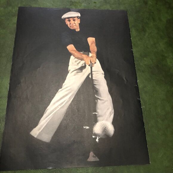 Vintage 50s Double Ad: Famous Golf Ben Hogan & Simmons Miracle Posture Mattress - Picture 2 of 6